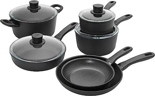 

10-pc Aluminum Nonstick Pots and Pans Set, Dutch Oven, Italy
