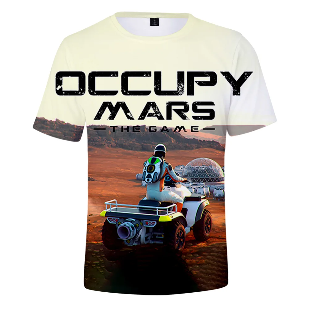 Футболки Occupy Mars Game Merch летние женские и мужские модные повседневные футболки с