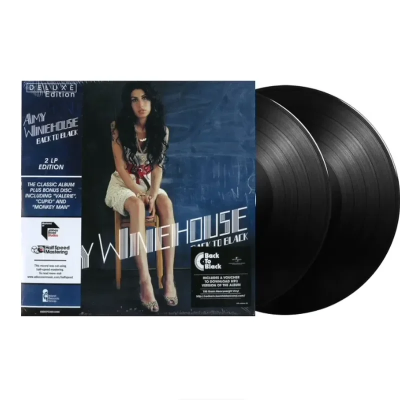 Фото Подлинная виниловая пластинка Amy Winehouse Back To Black (2LP) для поклонников Эми Вайнхаус №1