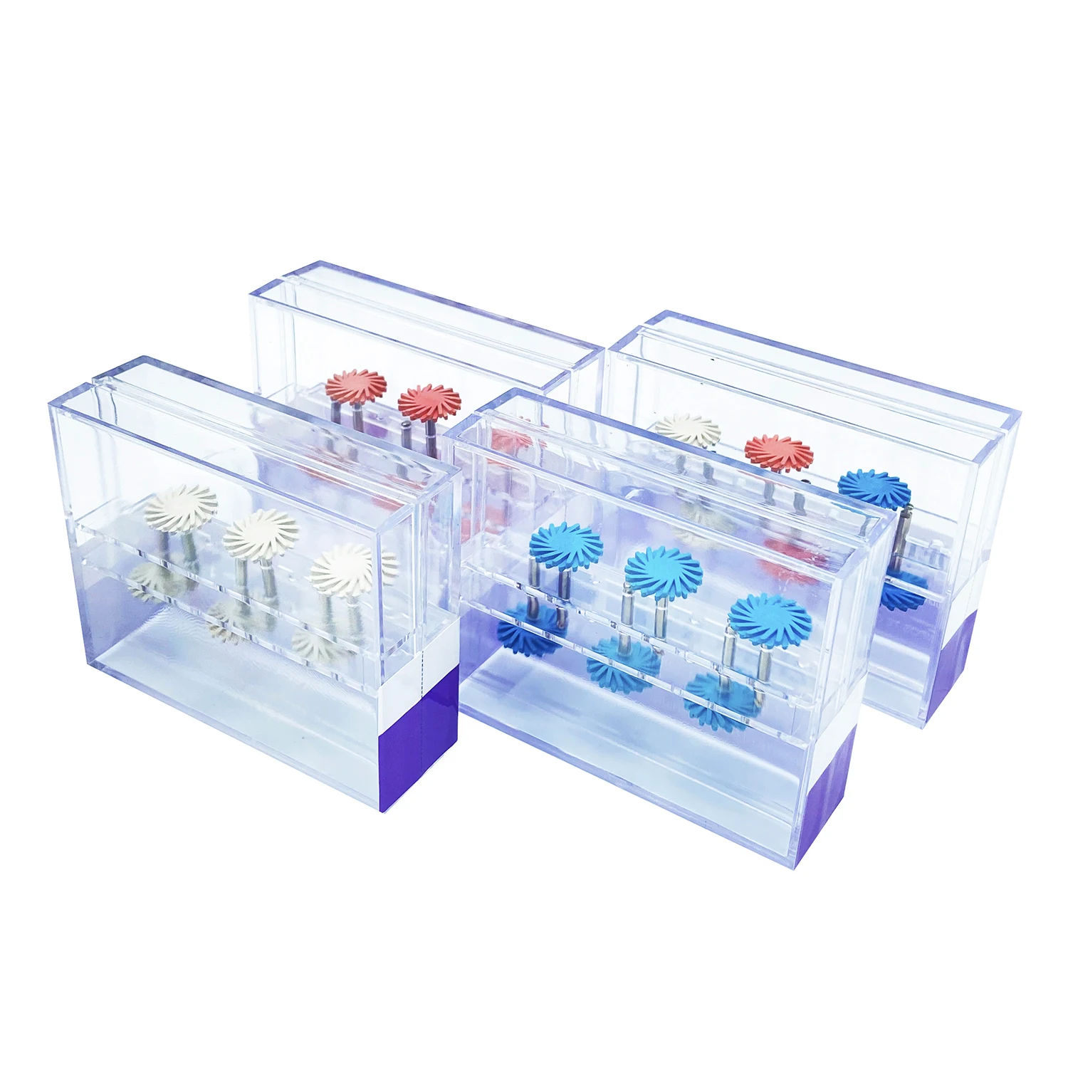 WELL CK 6/12/18pcs DENTAL Rubber Polisher Composite RA Disc Kit Resin Polishing Electric Motor Pressure Wheel Spiral Brush Burs