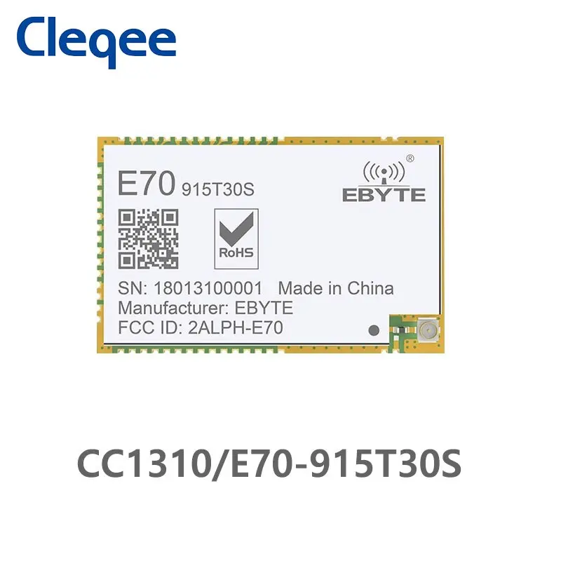 E70-915T30S рычаг непрерывной передачи CC1310 915 МГц 1 Вт IPX штамп антенна отверстия беспроводной приемопередатчик SMD приемник
