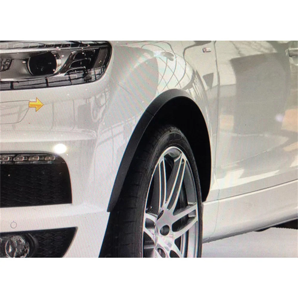 Фото Накладки на колесные арки (расширители арок) для Audi Q7 RSQ7 Sline 2006-2015, черные, декоративные накладки на колеса, молдинги, наклейки для авто №5