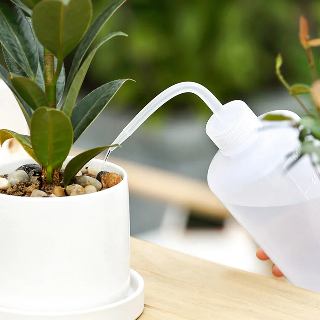 

250/500ml Squeeze Watering Device Semi-transparent Plastic Watering Bottle Flower Wash Bottle Garden Plant Irrigation Tool