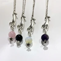 new hot sale fashion trend jewelry handheld crystal accessories sweater chain necklace