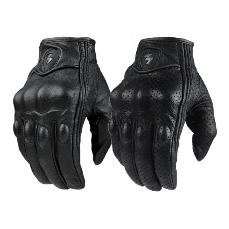 

Мотоциклетные перчатки для мужчин и женщин, кожаные, из углеродного волокна, зимние перчатки для велоспорта, мотокросса, квадроцикла