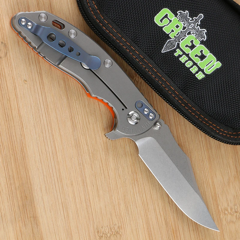 Green thorn xm-18 TC4 titanium + G10 handle VG10 blade практичный складной нож для кемпинга и охоты
