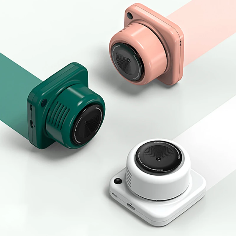 

Портативный мини-вентилятор для камеры, беззвучный креативный летний охладитель воздуха в форме шеи, с USB-зарядкой