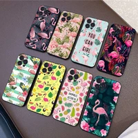 animal flamingo cute phone case silicone soft for iphone 14 13 12 11 pro mini xs max 8 7 6 plus x xs xr cover