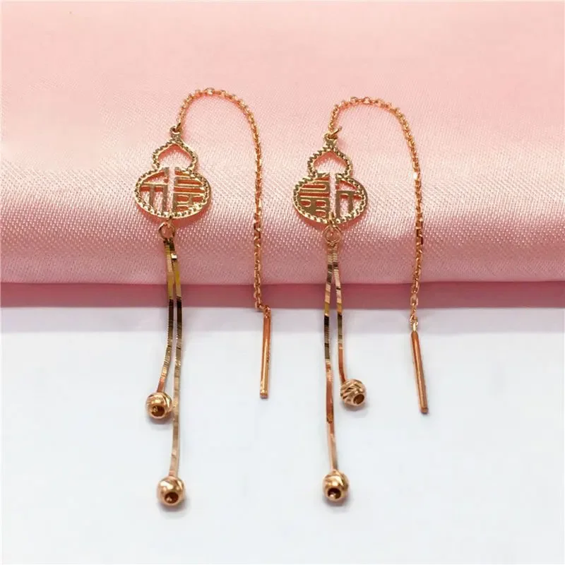 Винтажные Висячие Серьги В Форме Змея С Кубическим Цирконием Классический