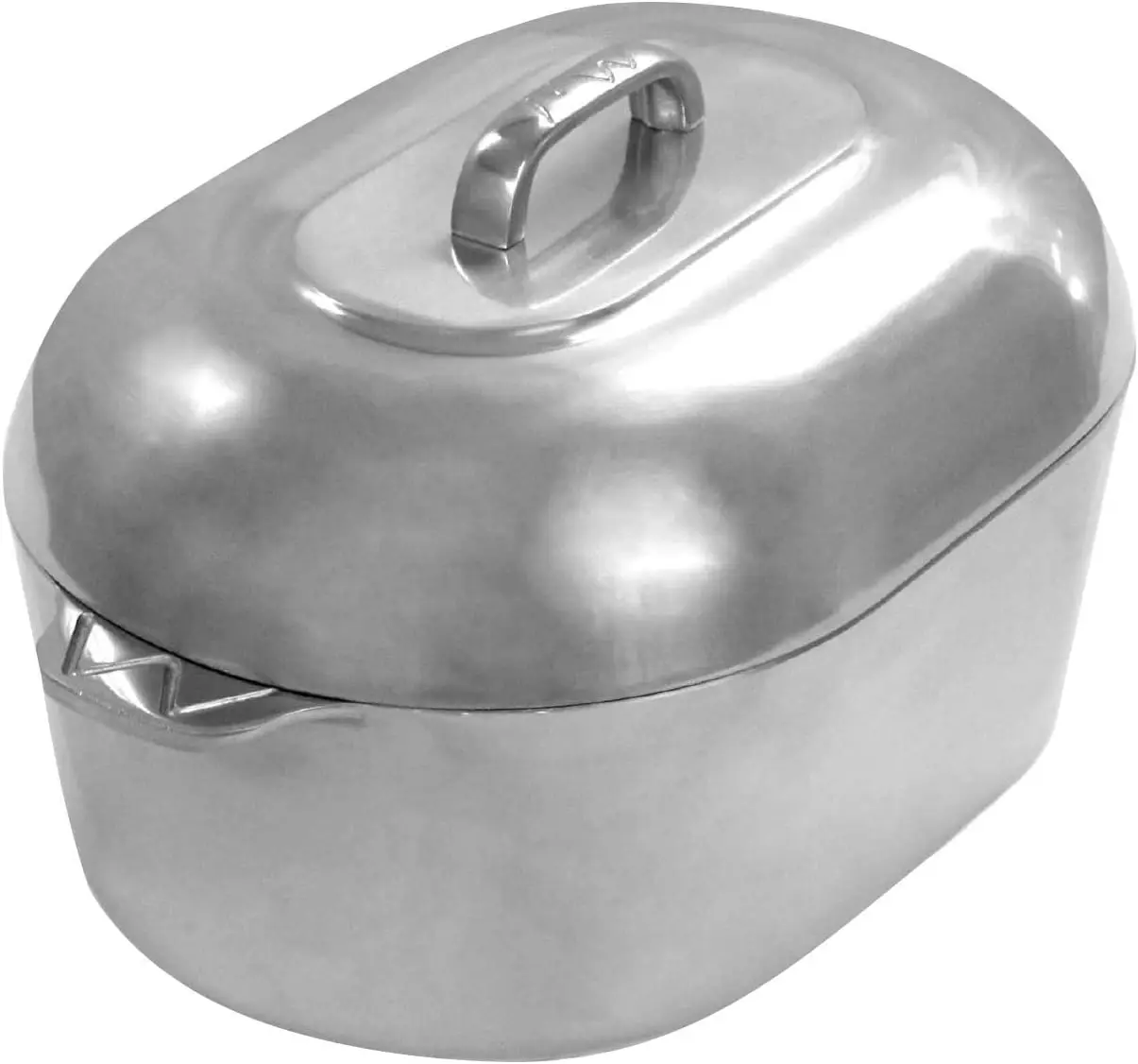 

Roaster Pan with Lid - 15-inch Roasting Pot - Easy to Clean Oval Cookware
