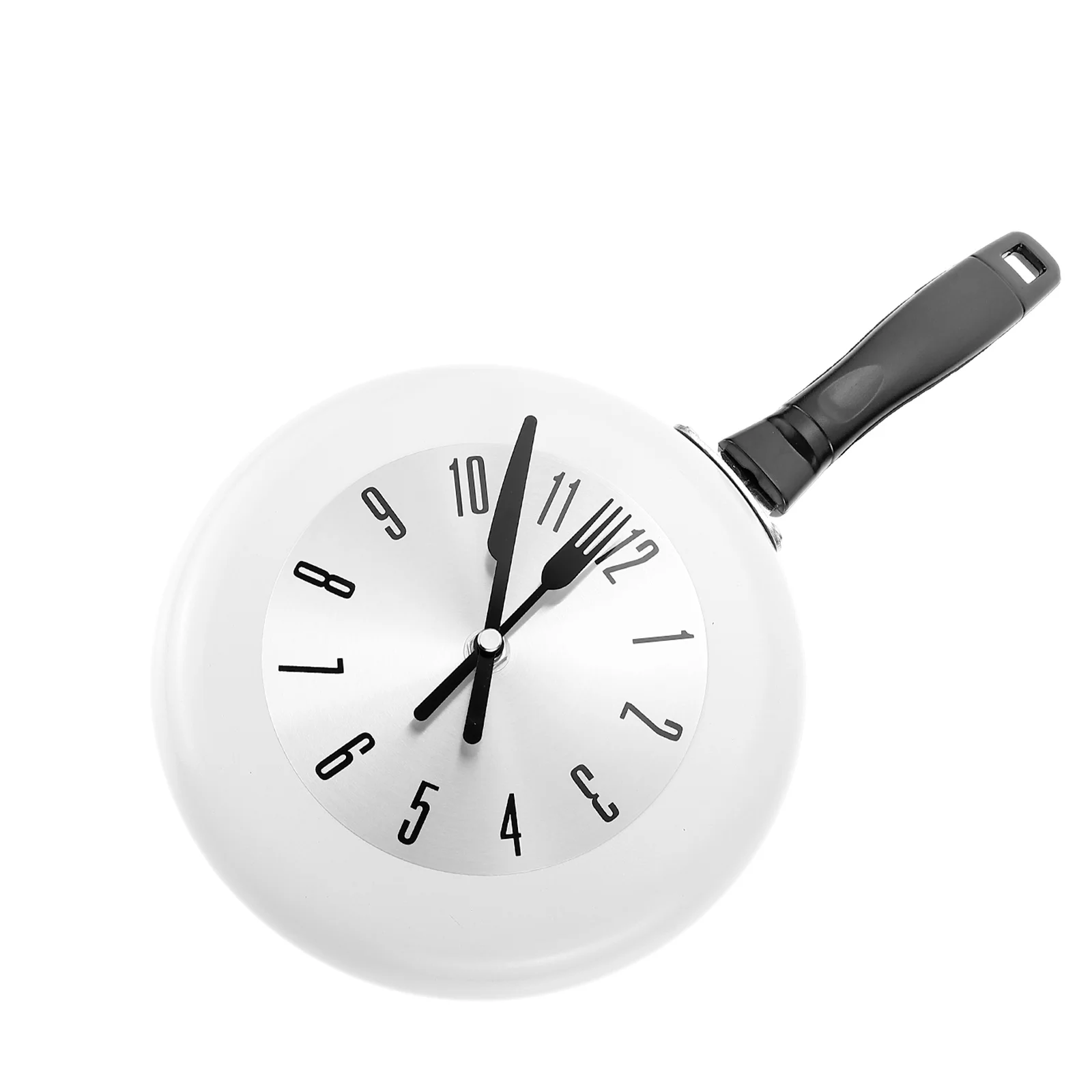 

Clock Wall Kitchen Pan Hanging Decorative Utensil Non Ticking Frying Mute Room 3D Diy Cutlery Novelty Office Living Modern