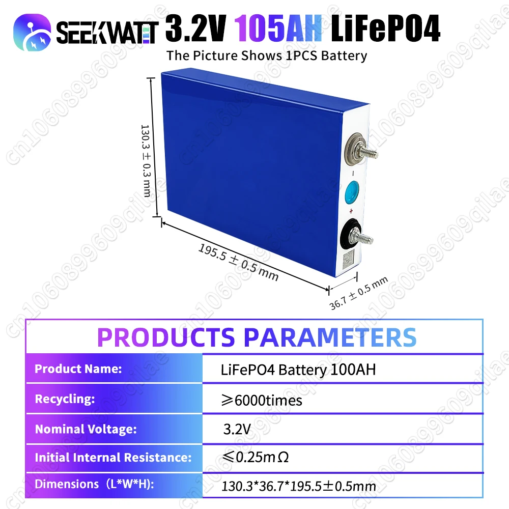 Быстрая доставка класс A 105AH LiFePO4 3 2 В аккумулятор 6000+ циклов аккумуляторная