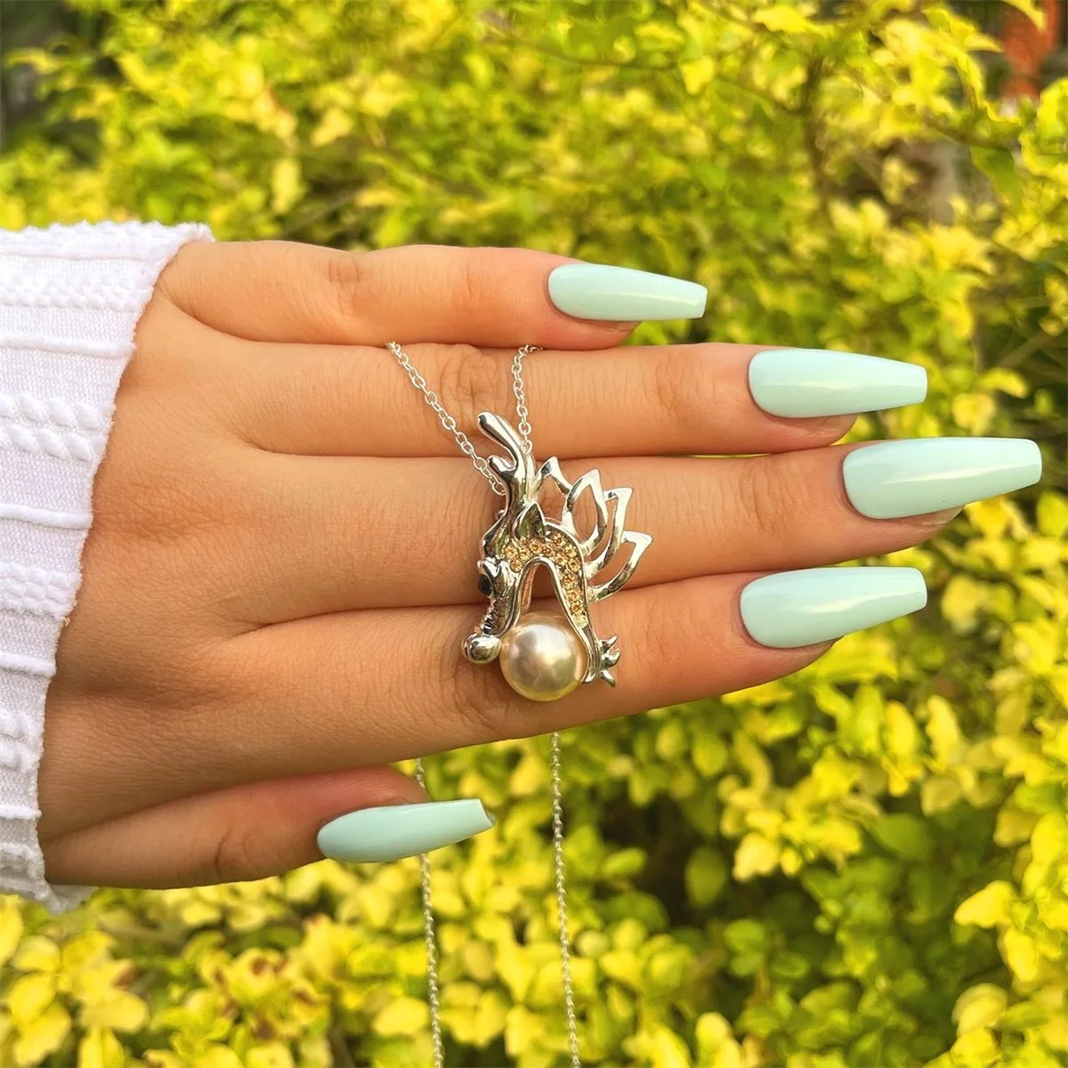 Ожерелье с кулоном в виде китайского дракона ANGLANG специальные подарки на