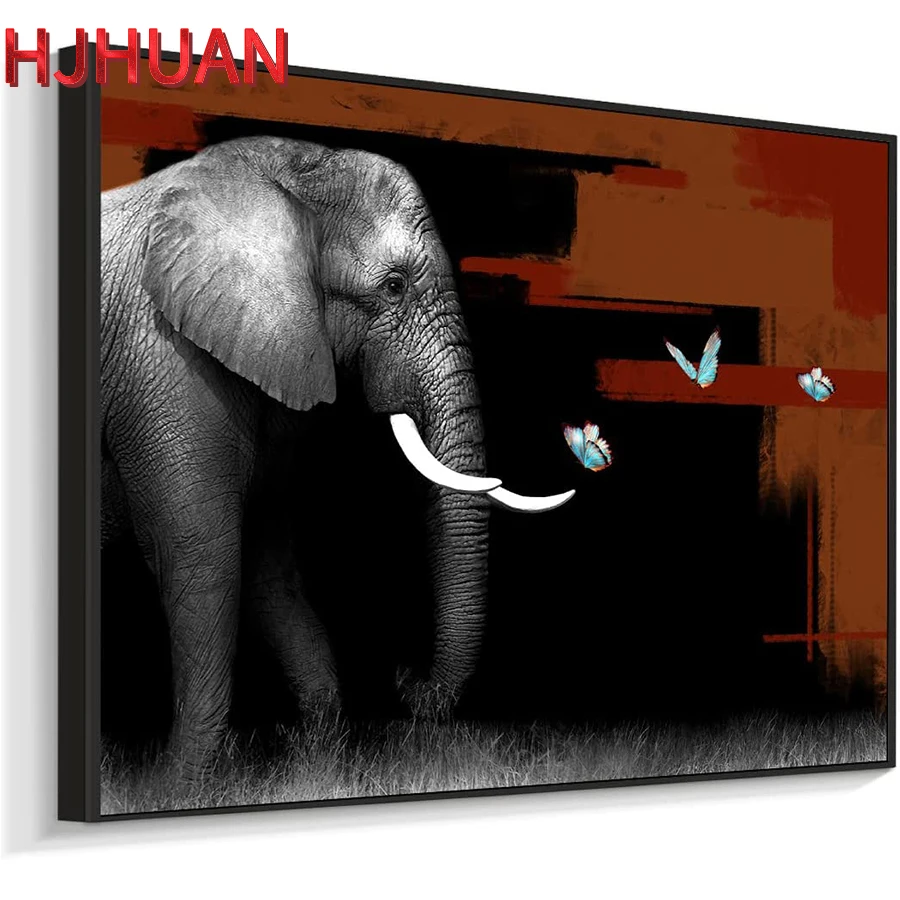 

Животное Искусство, слоны полный квадратный Круглый Алмаз 5D DIY алмазная живопись 3D вышивка крестиком Стразы живопись Декор