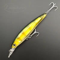 lunker floating minnow 14 8g 12cm top upper middle water saltwater long casting fishing hard bait lure hook bass