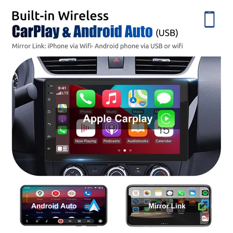 ESSGOO 7 9 10 "автомобильный радиоприемник Android Auto Carplay автомобильная стерео мультимедийный плеер универсальный WIFI GPS авторадио автомобильные интеллектуальные системы
