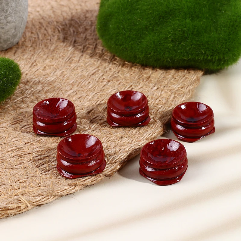 

5Pcs Wood Crafted Stand Crystal Ball Base Specimen Mini Wooden Stand Wooden Tray Rotating Ball Tray Base Ornament Accessories