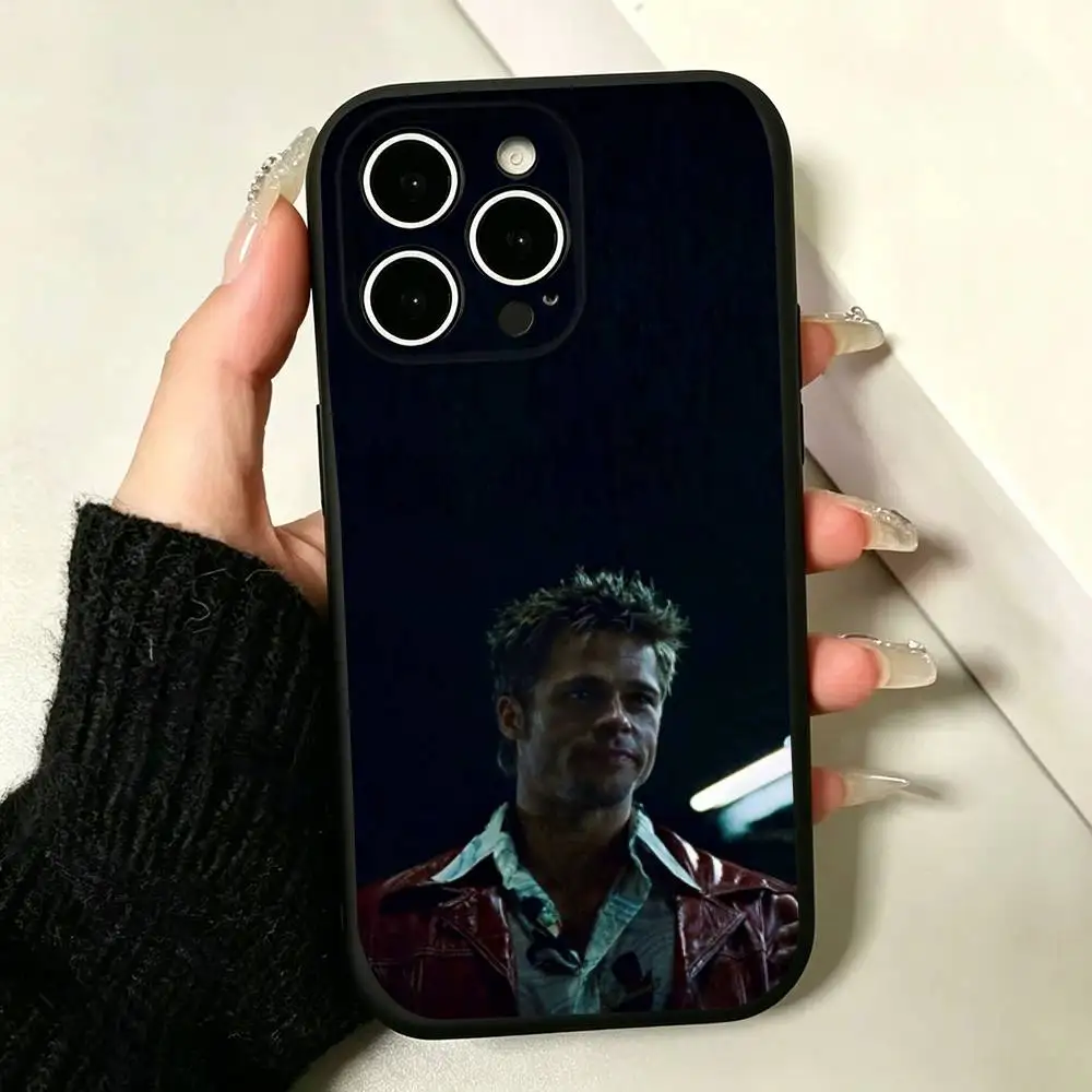 Фото Чехол для телефона Tyler Durden для iPhone 17, 16, 15, 14, 13, 12, 11 Pro Max, 17 Air, 16E, XR, 7, 8 Plus, SE2, черный №5