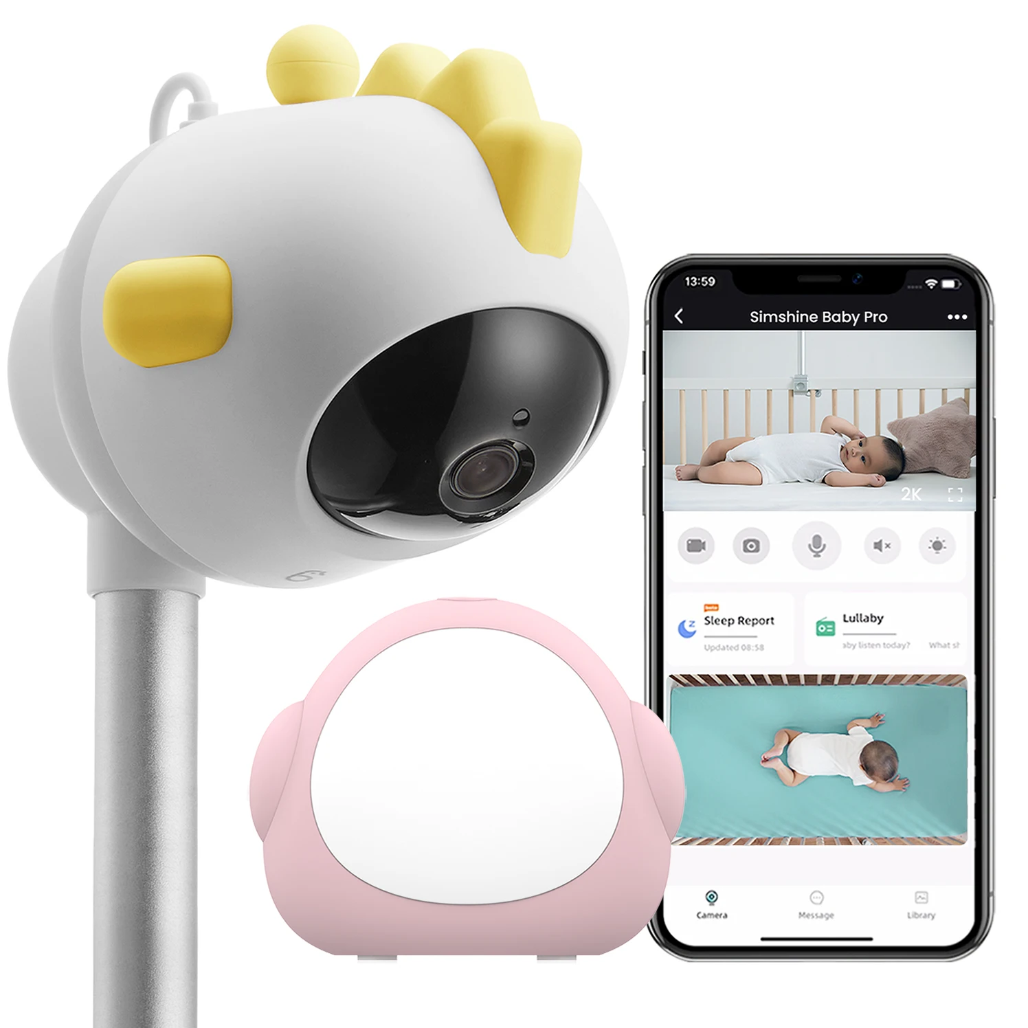 

Видеоняня с функцией панорамирования, наклона, ночного видения