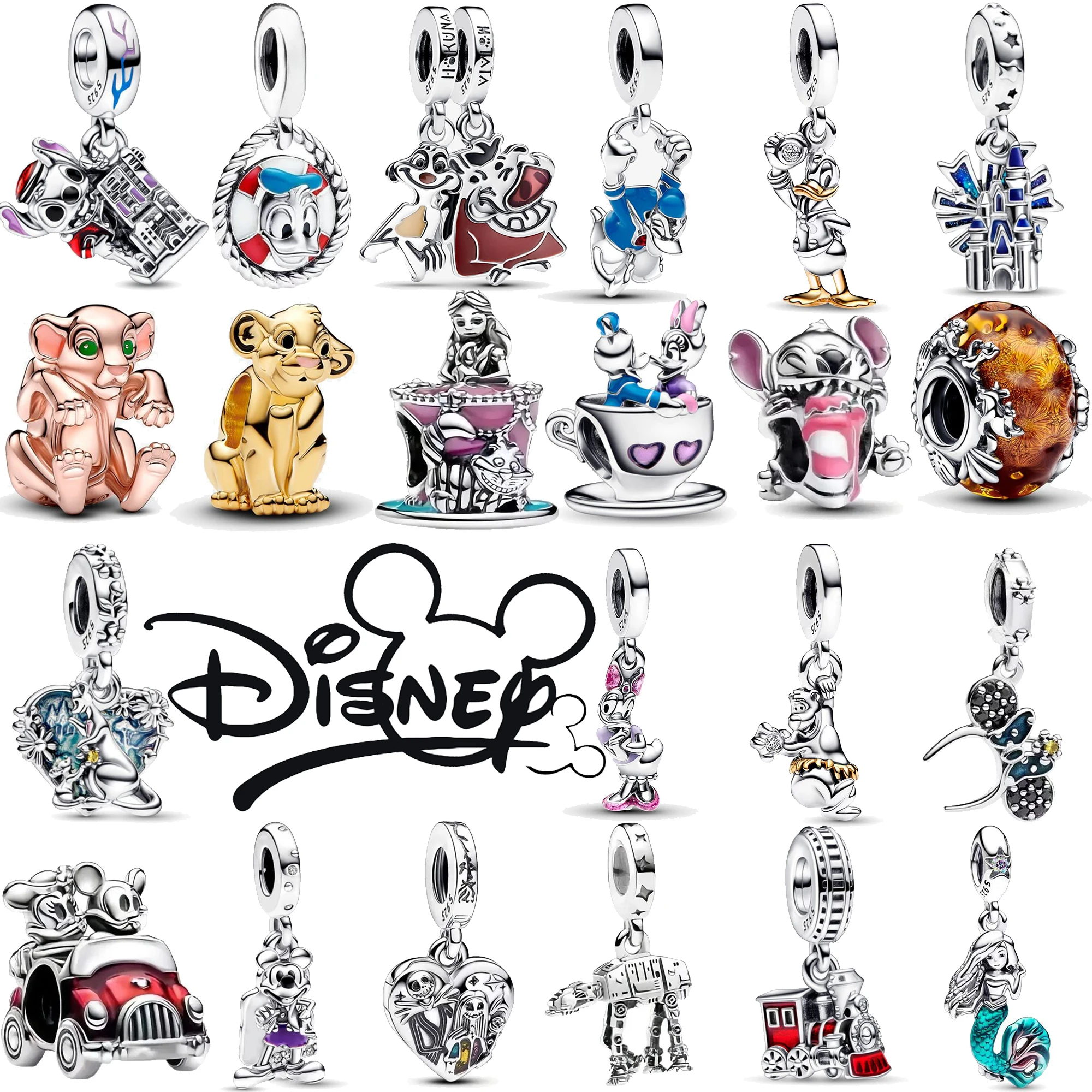 Горячая Распродажа 2024 подвеска в виде льва чистое серебро 925 пробы брелок-бусины