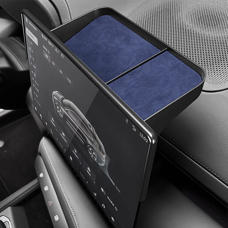 Центральная консоль для Zeekr 001 007 2024 задняя замшевая коробка хранения аксессуары