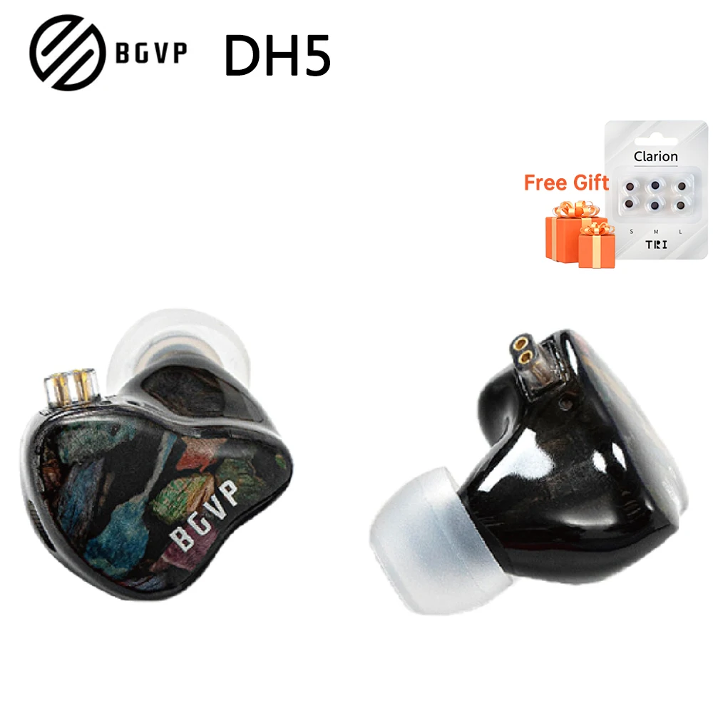 

Наушники-вкладыши BGVP DH5 1DD + 4BA, гибридные проводные наушники с монитором басов, спортивные музыкальные наушники с микрофоном 0,78, 2-контактный интерфейс, Hi-Fi гарнитура