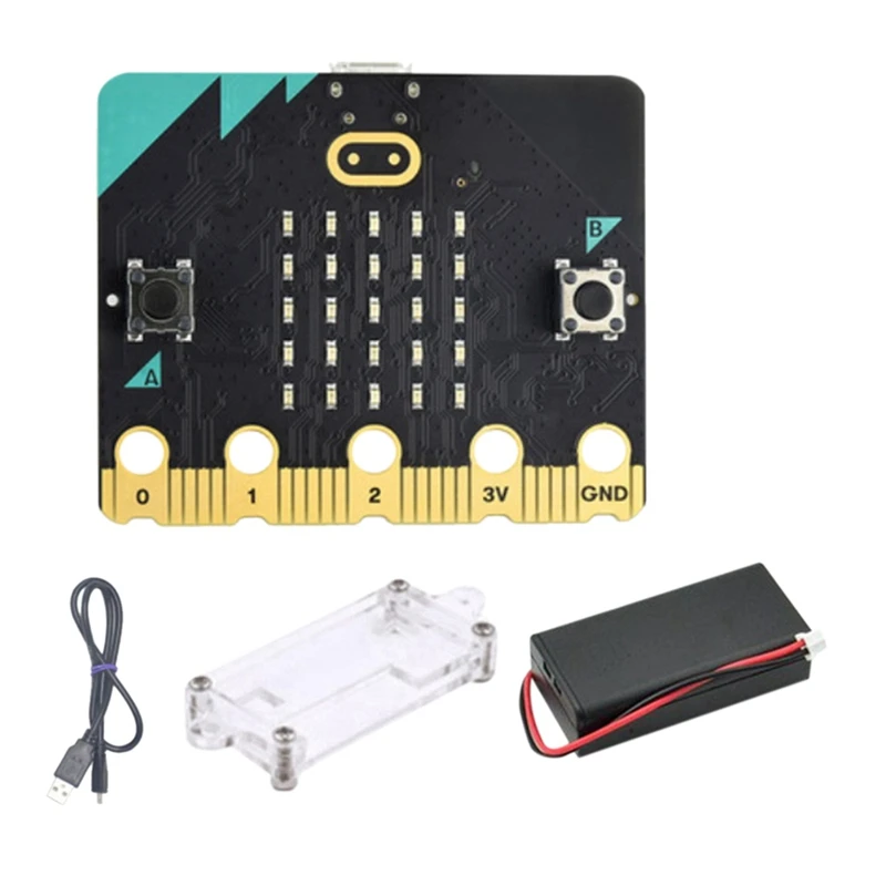 BBC Micro:Bit V2 Development Board Go Start Kit with Built-in Speaker and Microphone DIY Programming Learning