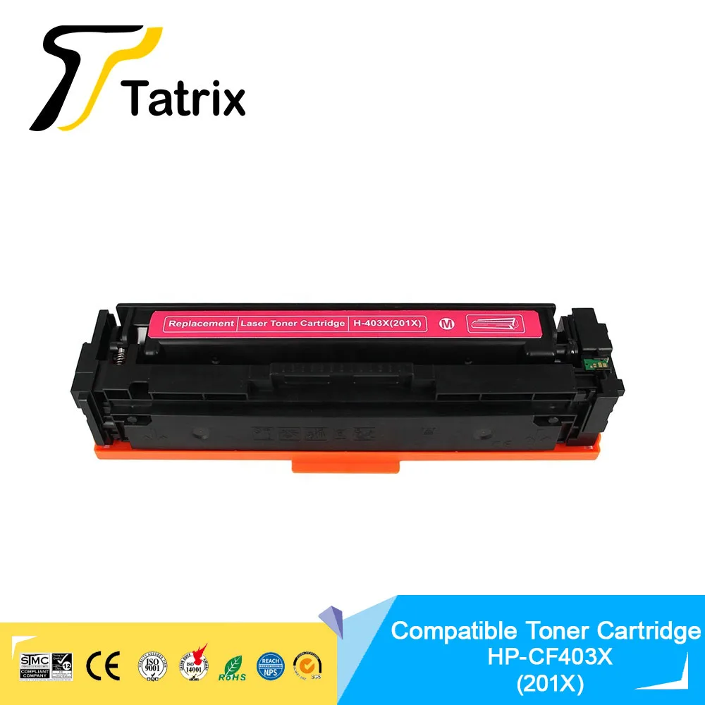 Фото Совместимый цветной лазерный картридж Tatrix CF400X CF401X CF402X CF403X 201X для HP M252dn/ 252n/MFP M277dw/277n/M274n №4