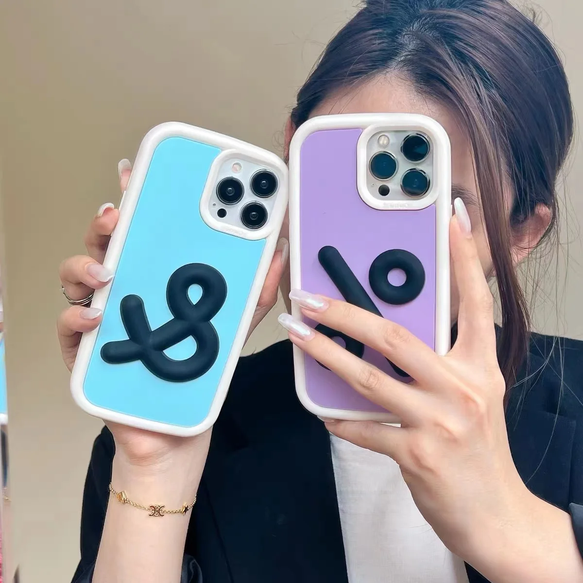 

Minimalist personality symbols are suitable for iPhone 14 mobile phone case 13 new 14Promax high-end niche iPhone 14 couples 12