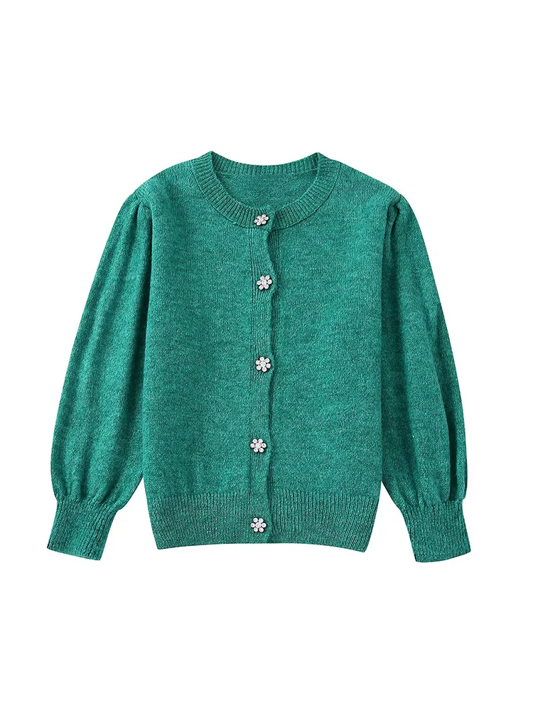 Женский кардиган с пуговицами BM &amp MD ZA винтажный трикотажный искусственными