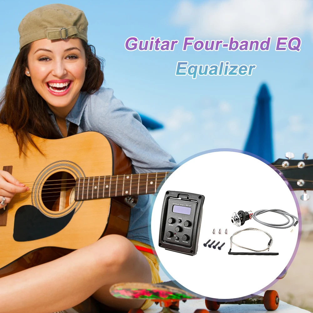 

Гитарный Эквалайзер Тюнер система Гитарный Предусилитель звукосниматель тюнер ЖК-дисплей Запчасти для музыкальных инструментов аксессуа...