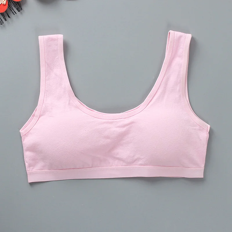 

Girl Sports Bra Teen Yoga Gym Crop Top Vest Racerback Puberty Sport Training Bras Letter Streetwear Tube Fitness Top 7-14Y