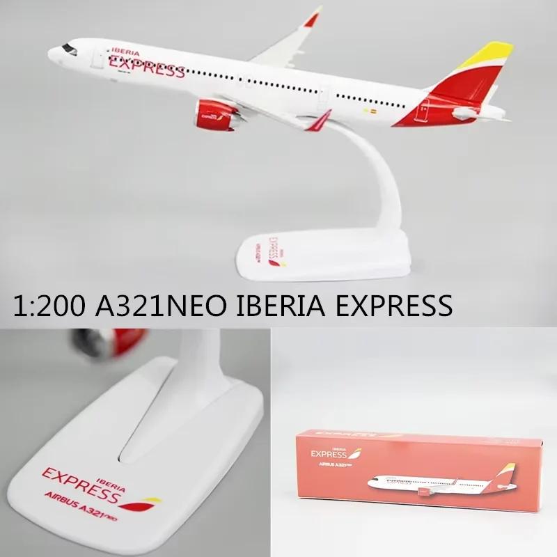 Фото A321 NEO Iberia, масштаб 1:200, АБС-пластик, модель самолета, комплект для сборки игрушек, коллекционная модель из смолы, детская игрушка в подарок №2