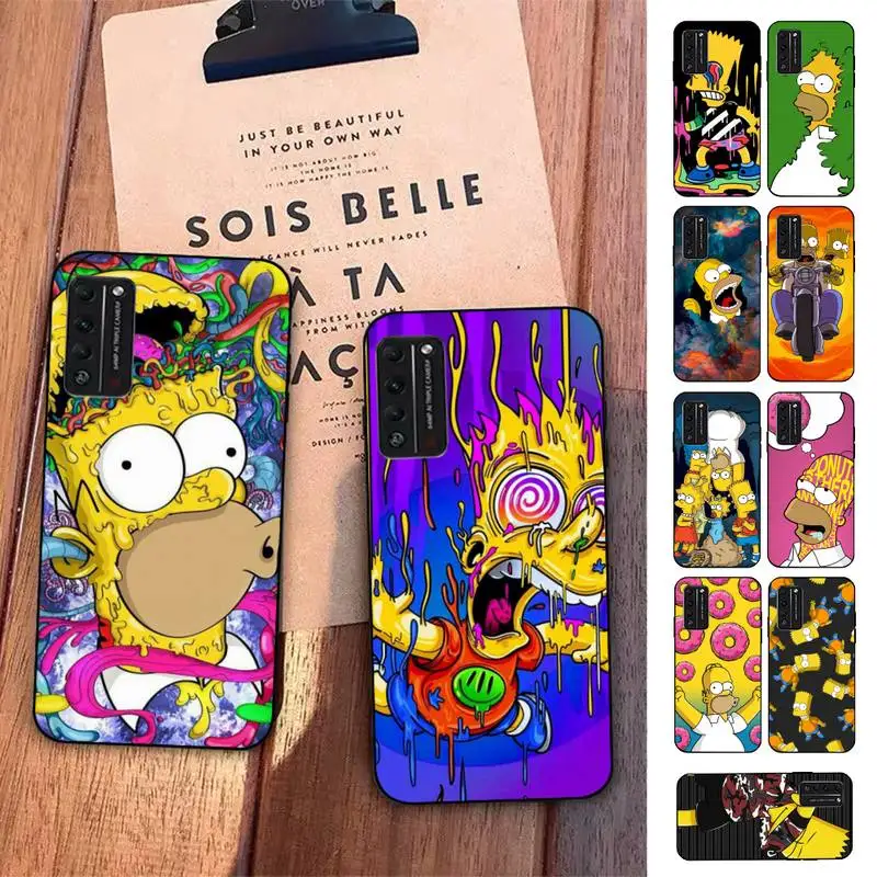 

BANDAI Simpsons Phone Case for Huawei Honor 10 i 8X C 5A 20 9 10 30 lite pro Voew 10 20 V30