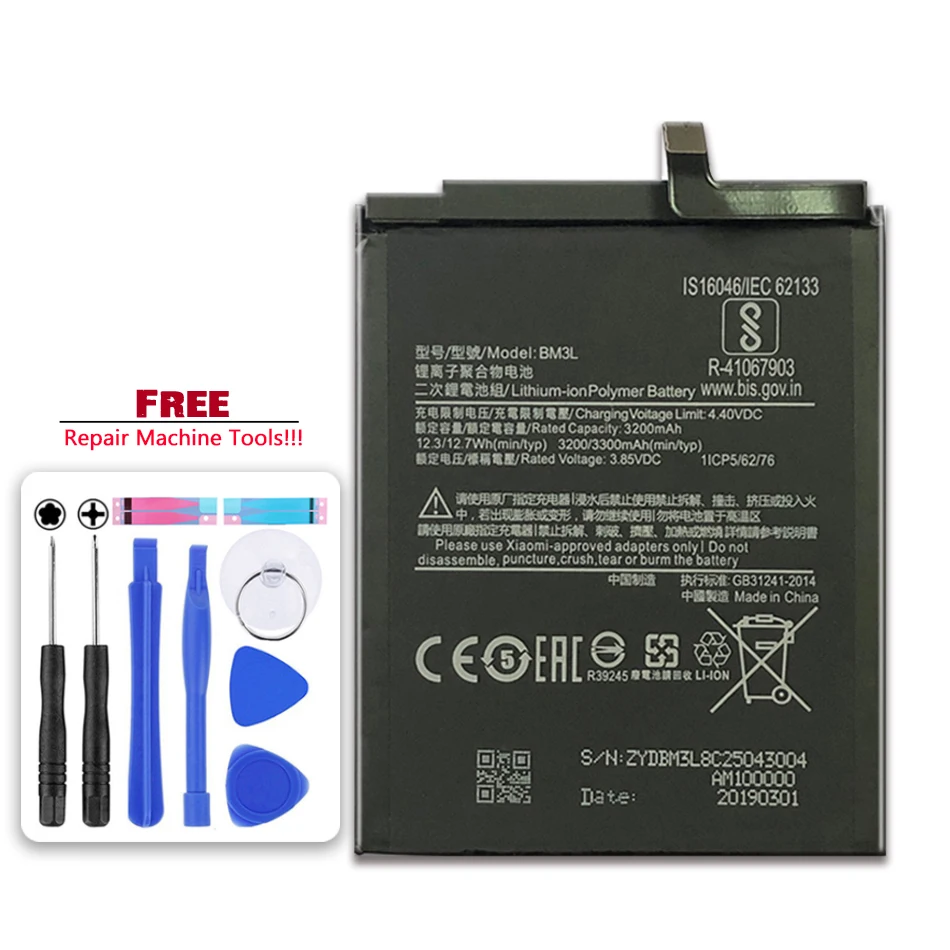 

3070mAh for xiao mi BM3M Battery For Xiaomi 9 Se Mi9 SE Mi 9SE Mi9SE Bateria + Free tool