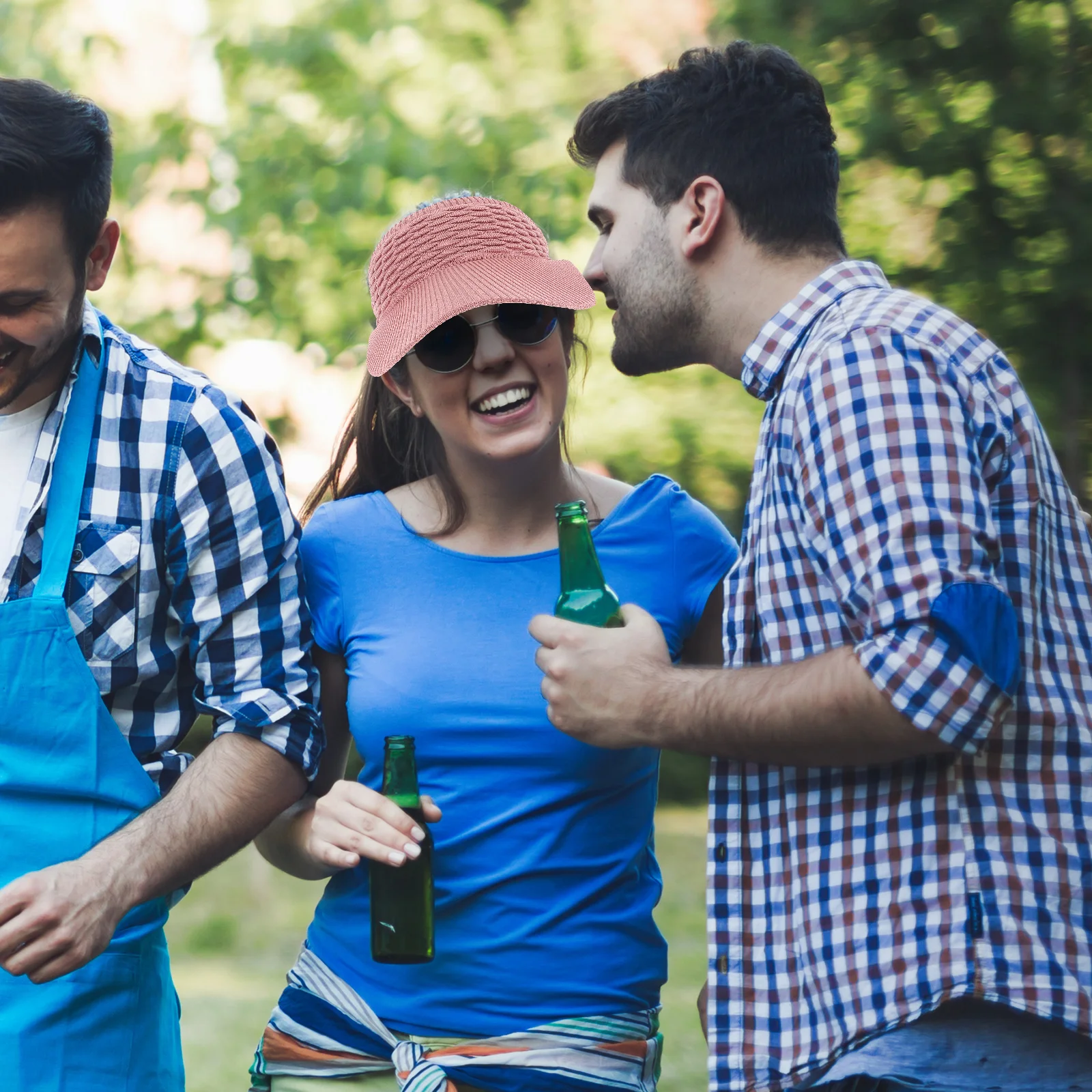 Пустая шляпа летний козырек для женщин эластичные пляжные солнцезащитные шляпы