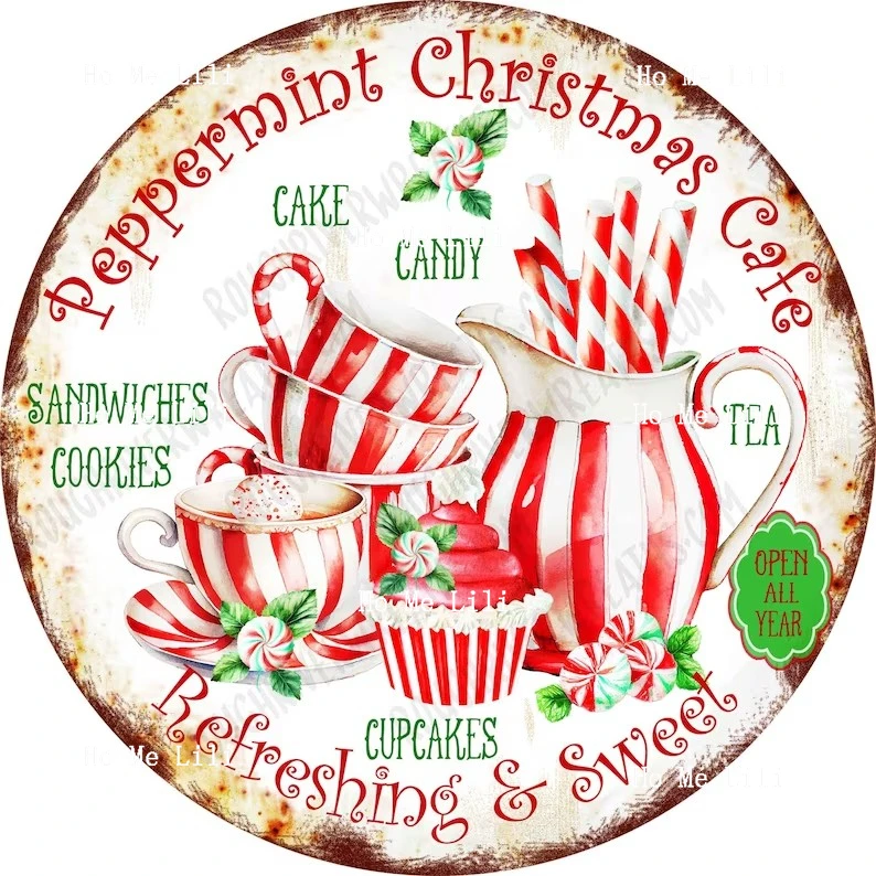 Леденцы праздник гном Рождество Зима Роза снеговик старый круглый металлический