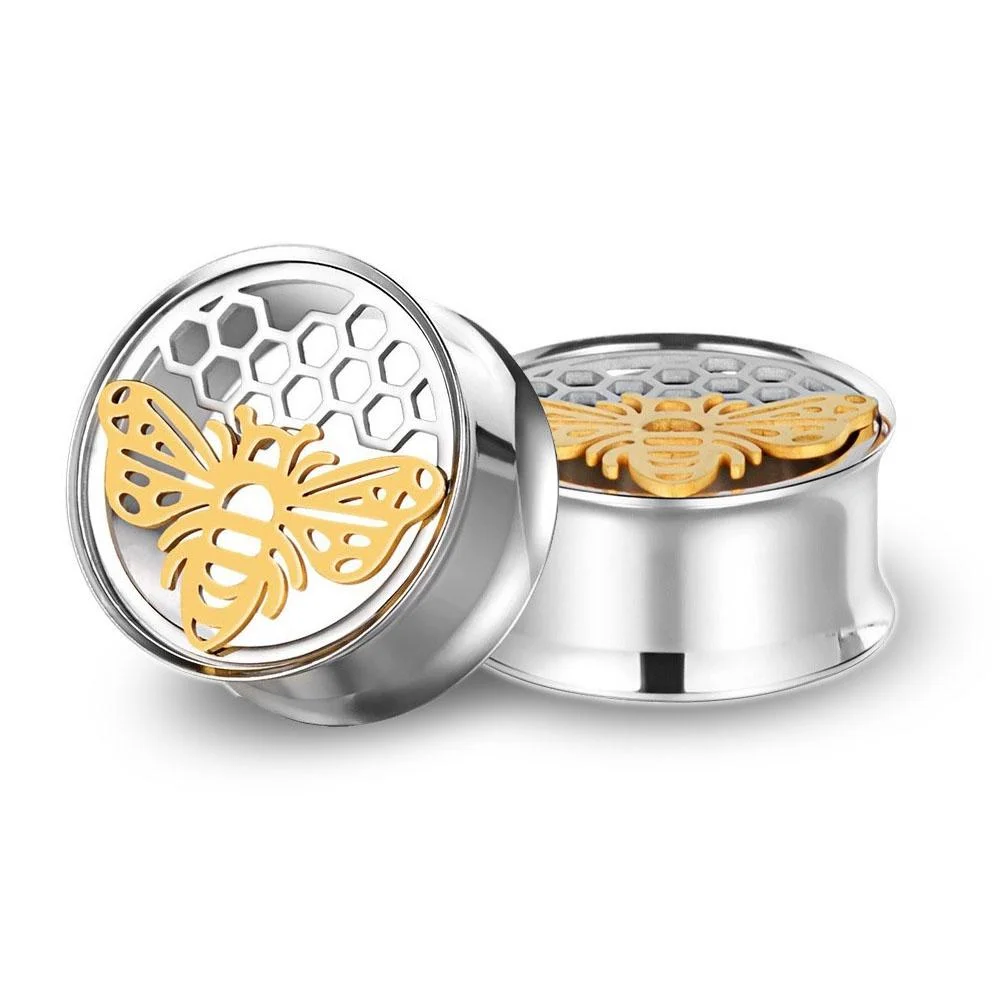 

1 шт., серьги-туннели из нержавеющей стали