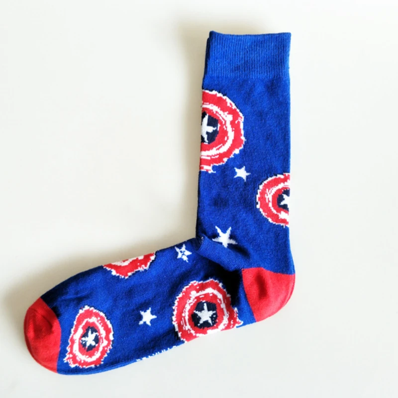 Cotton Fashion Casual Sports Women's Stockings Printing Sweat-absorbing Breathable Anti-friction Men's Socks Unisex Middle