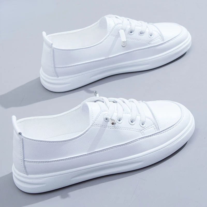 

Новинка 2022, женская обувь, лоферы из искусственной кожи, белая повседневная обувь без шнуровки на плоской вулканизированной подошве