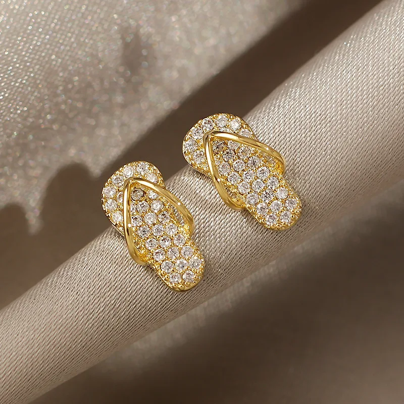 

925 Silver 2023 Fashion Women's Slipper Shaped Earrings
