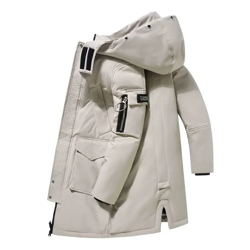 Men's Puffer Jacket Parkas Coats for Men Winter Long Coat Men's Cold Jacket Thickened Hood Down Jacket Winter Parkas for Men