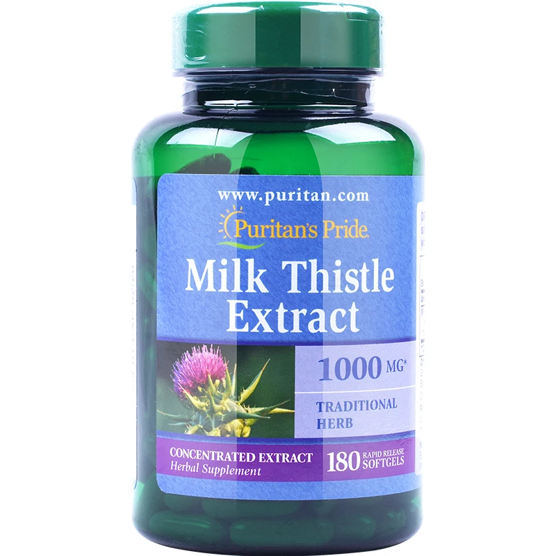 

Milk Thistle Extract 1000 Mg 180 Softgels Free Shipping