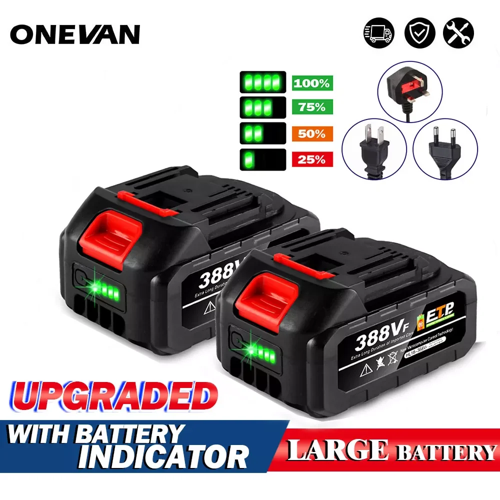 

NEW2023 Large Battery Upgraded Rechargeable Battery 18V Lithium Battery for Makita 18V B series Battery With Battery Indicator