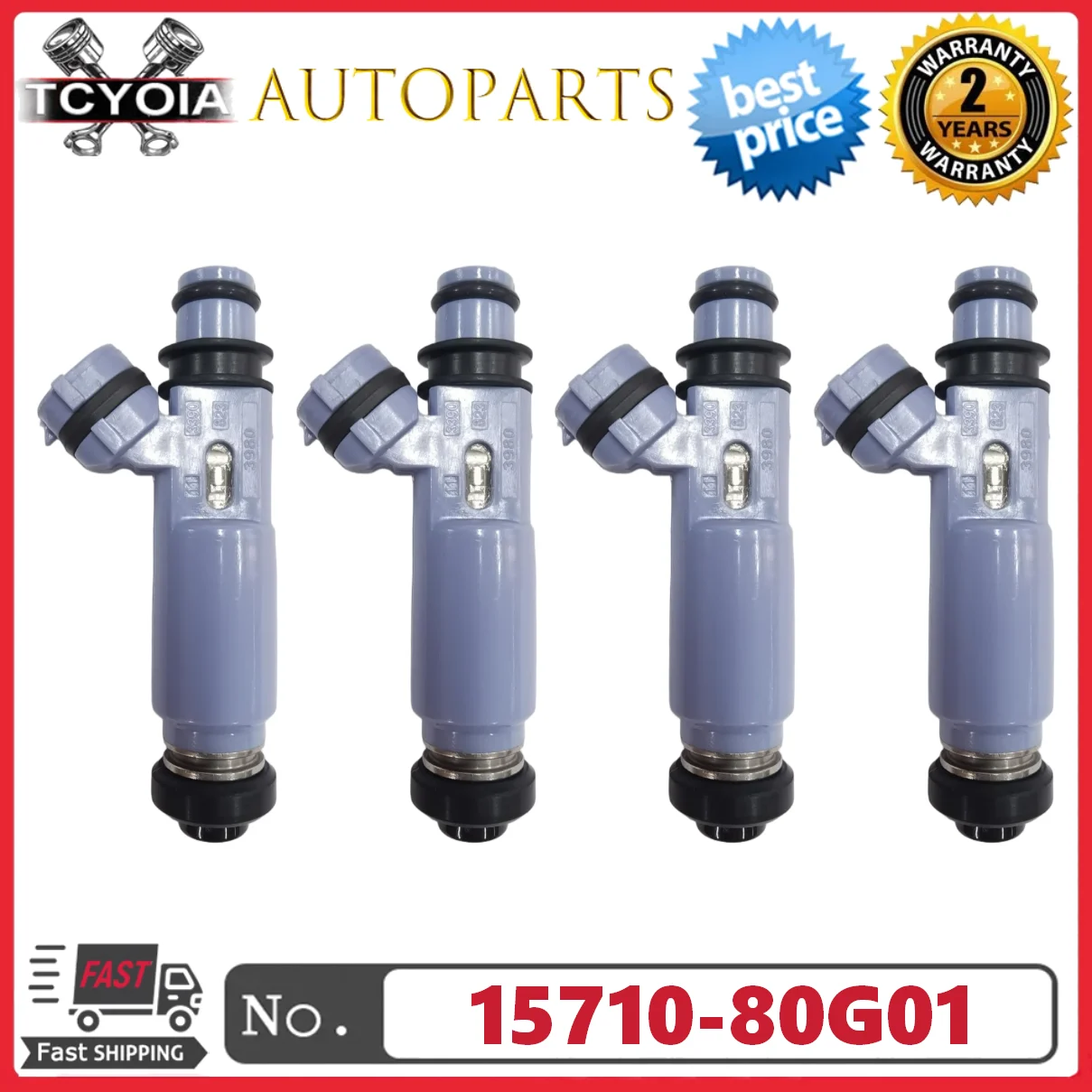 

4 шт./компл. топливных форсунок 15710-80G01 15710-80G01-000 195500-3980 для SUZUKI JIMNY MT5 1.3L 4WD JB43W