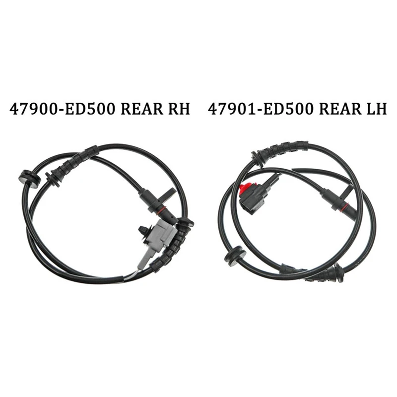 4PCS Front Rear Left Right ABS Wheel Speed Sensor For Nissan Tiida C11 Spare Parts 47910-ED500 47901-ED500 47900-ED500