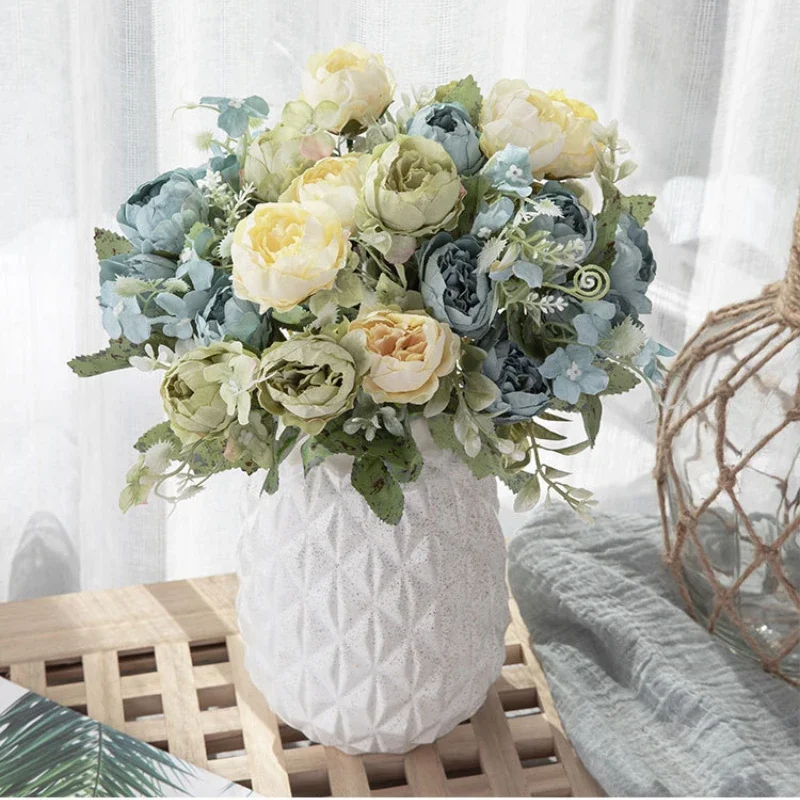 Искусственный Букет Paeonia Шелковая Роза Украшение Для Дома Сада Свадьбы