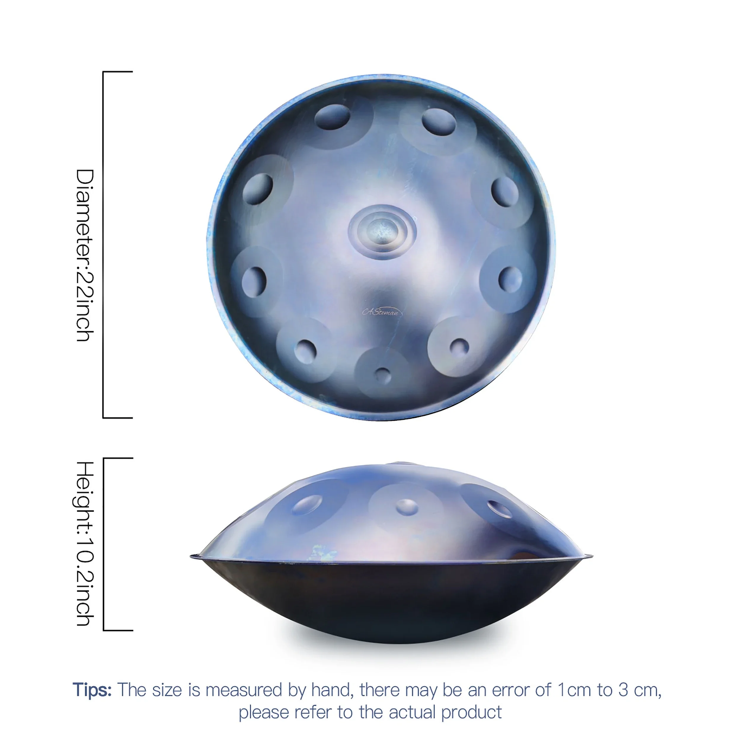Asteman Ice Age D незначительный ручной барабан из нержавеющей стали лечение