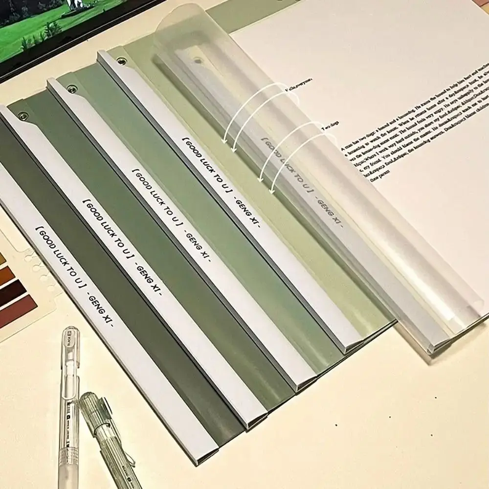 Папка с градиентом цвета Morandi A4 скользящая планка большой емкости зажим для тяги