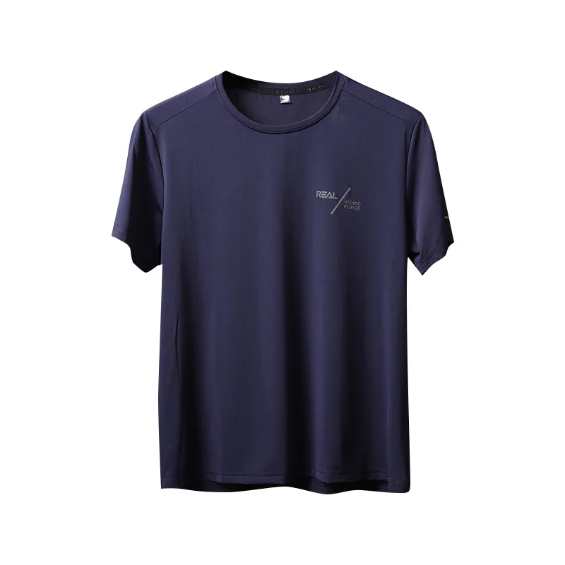 Внешняя торговля Мужская одежда Отрежьте бирку Футболка с коротким рукавом